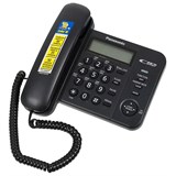 {{photo.Alt || photo.Description || 'Телефон PANASONIC KX-TS2356RUB, черный, память 50 номеров, АОН, ЖК-дисплей с часами, тональный / импульсный режим'}}