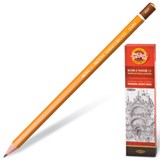 {{photo.Alt || photo.Description || 'Карандаш чернографитный KOH-I-NOOR 1500, 1 шт., 6H, корпус желтый, заточенный'}}