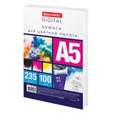 {{photo.Alt || photo.Description || 'Бумага для цветной лазерной печати А5, ПЛОТНАЯ 235 г/м2, 100 л., BRAUBERG DIGITAL, 145% (CIE), 116410'}}