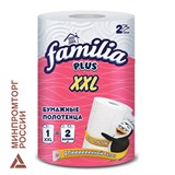 {{photo.Alt || photo.Description || 'Полотенца бумажные бытовые, рулон 25 метров, 2-слойные, FAMILIA XXL, 23x12,5 см, белые'}}