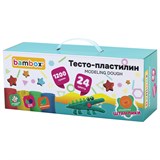 {{photo.Alt || photo.Description || 'Тесто-пластилин для лепки СУПЕР ПЛАСТИЧНОЕ, 24 цвета, 1200 г, крышки-штампики, BAMBOX (БАМБОКС), 107249'}}