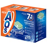 {{photo.Alt || photo.Description || 'Таблетки для посудомоечных машин 25 шт., AOS 7 в 1 "Crystal Complete"'}}