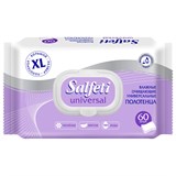 Полотенца влажные XL 60 шт., 18х25 см, SALFETI "Universal", универсальные, крышка-клапан 118750