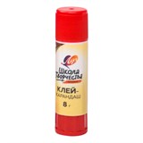 Клей-карандаш ЛУЧ "Школа творчества", 8 г, PVP основа, 29С 1735-08 274837