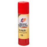 Клей-карандаш ЛУЧ "Школа творчества", 15 г, PVP основа, 29С 1736-08 274838