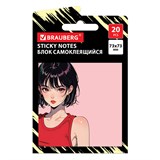 {{photo.Alt || photo.Description || 'Блок самоклеящийся (стикеры) BRAUBERG ANIME, 73х73 мм, 20 листов, 116707'}}