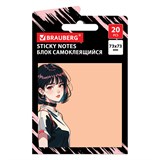 {{photo.Alt || photo.Description || 'Блок самоклеящийся (стикеры) BRAUBERG ANIME, 73х73 мм, 20 листов, 116708'}}
