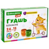 {{photo.Alt || photo.Description || 'Гуашь BRAUBERG KIDS 24 цвета по 15 мл, надежная упаковка, 192688'}}