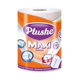 Полотенца бумажные бытовые, рулон 40 метров, 2-слойные, PLUSHE "Maxi" (ПЛЮШЕ), 100% целлюлоза 118716