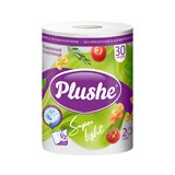 Полотенца бумажные бытовые, рулон 30 метров, 2-слойные, PLUSHE "Super Light" (ПЛЮШЕ) 118718