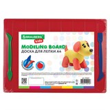 {{photo.Alt || photo.Description || 'Доска для лепки А4, 280х200 мм, BRAUBERG KIDS, красная, 7 отделений для пластилина, 2 стека, 274257'}}