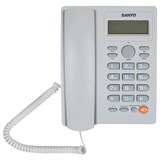 {{photo.Alt || photo.Description || 'Телефон SANYO RA-S306W, спикерфон, память 50 номеров, тональный / импульсный режим, белый'}}