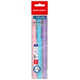 {{photo.Alt || photo.Description || 'Ручки гелевые с грипом BRAUBERG "VIVID PASTEL", СИНИЕ, НАБОР 3 ШТ., игольчатый узел 0,5 мм, линия письма 0,35 мм, 144540'}}