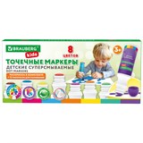 {{photo.Alt || photo.Description || 'Большие точечные маркеры BRAUBERG KIDS 8 цветов + РАСКРАСКА и 2 сменных наконечника В ПОДАРОК, 152616'}}