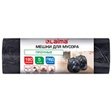 {{photo.Alt || photo.Description || 'Мешки для мусора с завязками 180 л, черные в рулоне 5 штук, прочные, ПВД 45 мкм, 90x115 см, LAIMA, 702676'}}