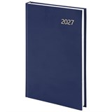 {{photo.Alt || photo.Description || 'Ежедневник датированный 2027 145х215 мм, А5, STAFF, обложка бумвинил, синий, 117816'}}