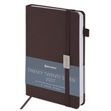{{photo.Alt || photo.Description || 'Ежедневник датированный 2027, А5, 138x213 мм, BRAUBERG "Control", под кожу, держатель для ручки, коричневый, 117880'}}