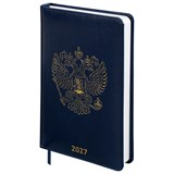 {{photo.Alt || photo.Description || 'Ежедневник датированный 2027, А5, 138х213 мм, BRAUBERG "State", под кожу, синий, 118043'}}