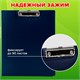 Папка-планшет STAFF, А4 (310х230 мм), с прижимом и крышкой, пластик, синяя, 0,5 мм, 229220 229220