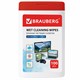 Салфетки для электронных устройств универсальные BRAUBERG, компактная туба 100 шт., влажные, 512810 512810 - фото 105943