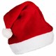 Шапка новогодняя 30х40 см, красная с белым плюшем, ЗОЛОТАЯ СКАЗКА, 592008 592008