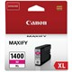 Картридж струйный CANON (PGI-1400XLМ) МВ2040/МВ2340, пурпурный, оригинальный, ресурс 900 стр., 9203B001 362106 - фото 123764