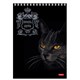 Блокнот А5 146х215 мм, 80 л., гребень, клетка, ламинация, 3D фольга, HATBER, "Royal Cats", 80Б5лофВ1гр 114352