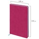 Блокнот-скетчбук А5 (148x218 мм), BRAUBERG "Metropolis Mix", под кожу, 80 л., без линовки, фуксия, 113321 113321