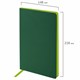 Блокнот А5 (148x218 мм), BRAUBERG "Metropolis Mix", под кожу, 80 л., клетка, темно-зеленый, 111037 111037