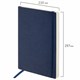 Ежедневник недатированный БОЛЬШОЙ ФОРМАТ 210х297 мм А4, BRAUBERG "Metropolis Ultra", 160 л., синий,113283 113283