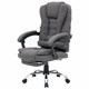 Кресло офисное CROMEX "Chill MS-005", с функцией вибромассажа, подножка, ткань, серое, 532959 532959