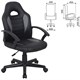 Кресло компьютерное BRABIX "Spark GM-201", экокожа, черное/серое, 532504 532504 Кресло компьютерное BRABIX "Spark GM-201", экокожа, черное/серое, 532504 532504