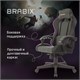 Кресло компьютерное BRABIX "Striker GM-121", синхромеханизм, 2 подушки, экокожа/велюр, черное/серое, 532961 532961