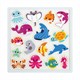 Наклейки обучающие тематические из EVA "Морские обитатели", 20х40 см, многоразовые, ЮНЛАНДИЯ, 663771 663771