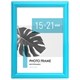 Рамка 15х21 см небьющаяся, багет 17,5 мм, пластик, BRAUBERG "Colorful", голубая, 391237 391237 - фото 168172