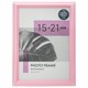 Рамка 15х21 см небьющаяся, багет 17,5 мм, пластик, BRAUBERG "Colorful", розовая, 391247 391247