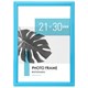 Рамка 21х30 см небьющаяся, багет 17,5 мм, пластик, BRAUBERG "Colorful", голубая, 391238 391238 - фото 168545