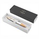Ручка шариковая PARKER "IM Premium Pearl GT", жемчужный лак, позолота, синяя, 2143643 143854