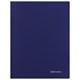 Папка с боковым металлическим прижимом и внутренним карманом BRAUBERG Диагональ, темно-синяя, до 100 листов, 0,6 мм, 221357 221357