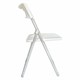 Стул складной BRABIX "Golf Lite CF-017", серебристый каркас, пластик белый, 532896 532896