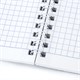 Тетрадь А5, 96 л., ОФИСМАГ, гребень, клетка, обложка картон, МОНОХРОМ, 402797 402797