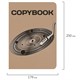 Тетрадь 60 л. в клетку обложка КРАФТ, бежевая бумага 70 г/м2, сшивка, В5 (179х250 мм), ВИНИЛ, BRAUBERG, 403808 403808