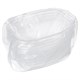 Одноразовый контейнер 500 мл, КОМПЛЕКТ 100 шт., БЕЗ КРЫШКИ, 138х102 мм, прозрачные, ПП, ЮПЛАСТ, ЮУПМ3315 607536