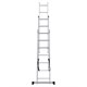 Лестница-трансформер 3-х секционная 3х7 ступеней, высота 4,5 м (3 секции по 1,9 м), нагрузка 150 кг, алюминий, НОВАЯ ВЫСОТА, 1230307 604885