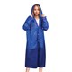 Дождевик плащ синий на кнопках, EVA, многоразовый прочный, чехол в комплекте, универсальный размер, SHAMAANI (ШАМААНИ), 610931 610931