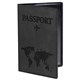Обложка для паспорта "Passport Map", мягкая экокожа, графитовая, STAFF, 238875 238875 Обложка для паспорта "Passport Map", мягкая экокожа, графитовая, STAFF, 238875 238875
