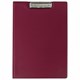 Папка-планшет ОФИСМАГ, А4 (340х240 мм), с прижимом и крышкой, картон/ПВХ, РОССИЯ, бордовая, 225984 225984
