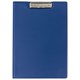 Папка-планшет ОФИСМАГ, А4 (340х240 мм), с прижимом и крышкой, картон/ПВХ, РОССИЯ, синяя, 225983 225983