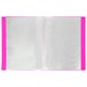 Папка 40 вкладышей BRAUBERG "Neon", 25 мм, неоновая розовая, 700 мкм, 227454 227454