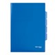 Папка-уголок с 3 отделениями, жесткая, BRAUBERG, синяя, 0,15 мм, 224885 224885